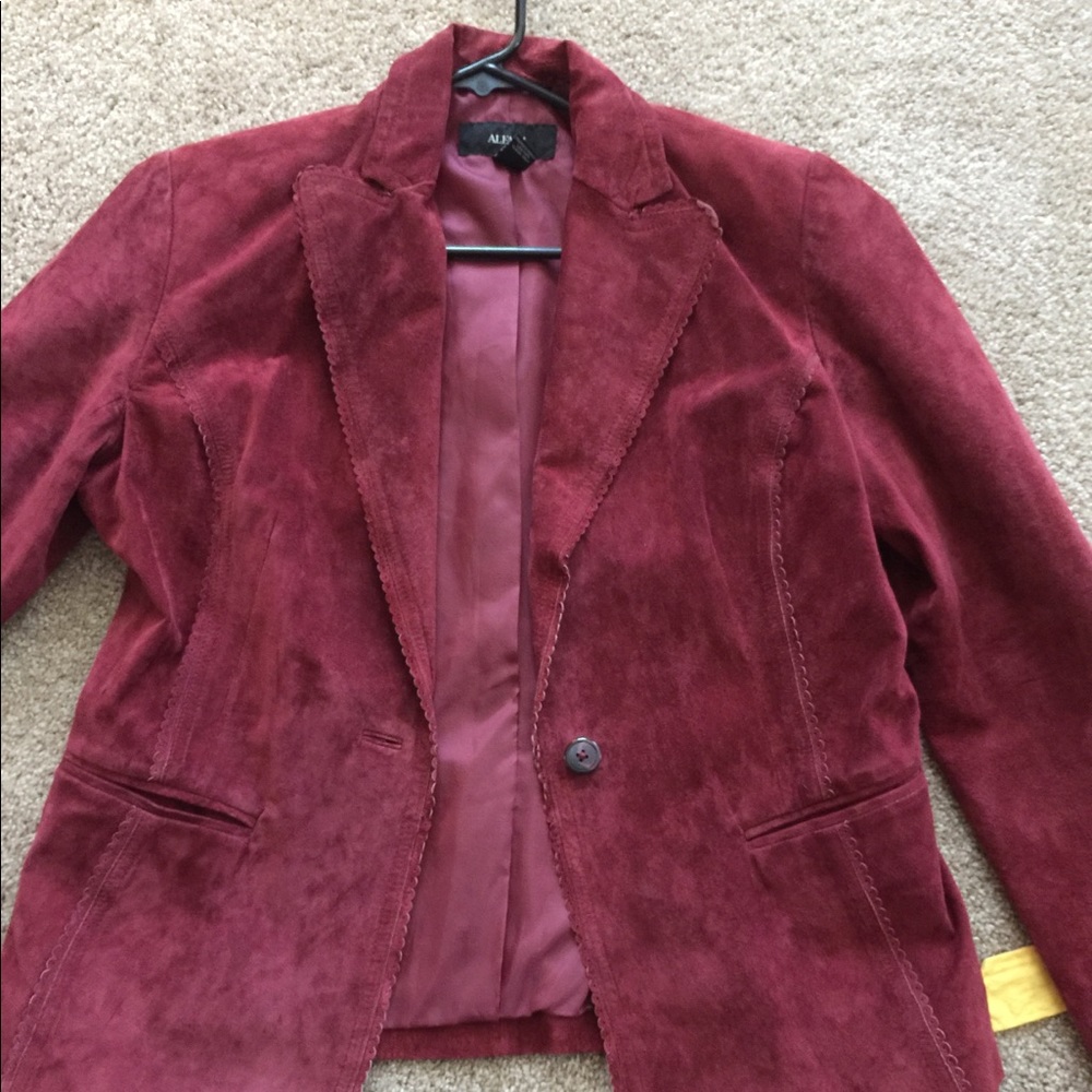 Suede blazer
